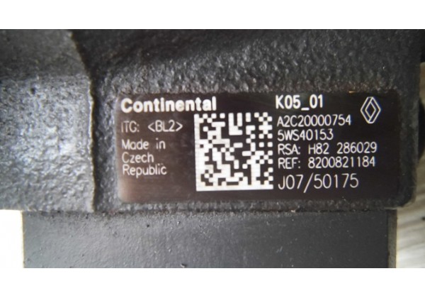 Паливний насос високого тиску (ТНВД) Renault 1.5 dci, Siemens, 8200821184, Euro 4, 5WS40153, Euro 4, A2C20000754